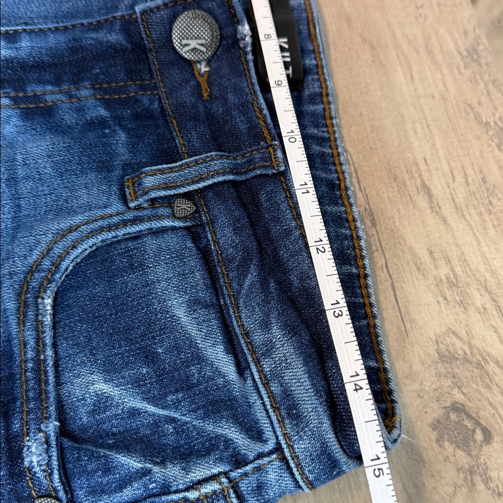 Kut from the Kloth Women's Blue Denim Shorts - Picture 4 of 8